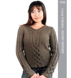 Diamond-1406-cablev-neckpullover